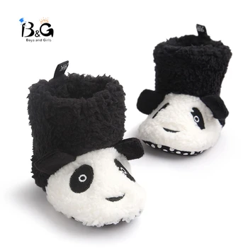 

B&G Baby Girl Princess Snow Boots Panda Winter Warm Boys Boots Anti-slip Toddler Walking Shoes Soft Kids First Walkers