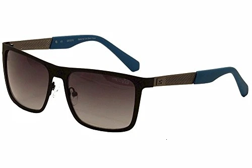 Догадка Occhiali da sole di metallo quadrata in verde scuro opaco GU6842 97P 57