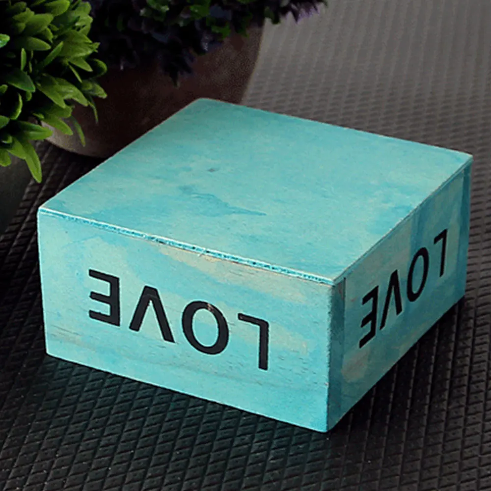 LoVE Professional Retro Small Wooden Box Pot Culture Potted Case Decor Potting Home Office Desktop