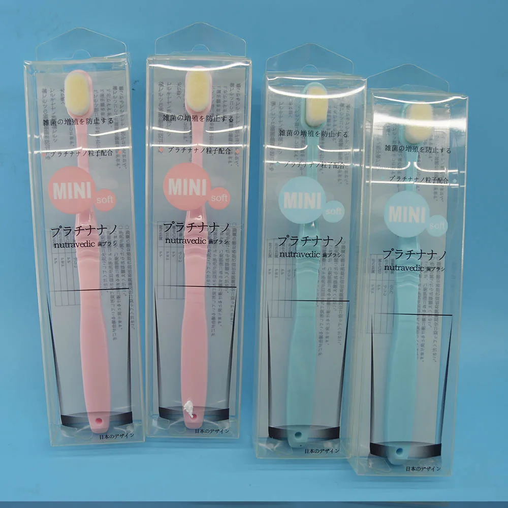 Japan well Soft Micro-Nano Manual Toothbrushes Slim Small Head Toothbrush with 20,000 Bristles for Fragile Gums Adult