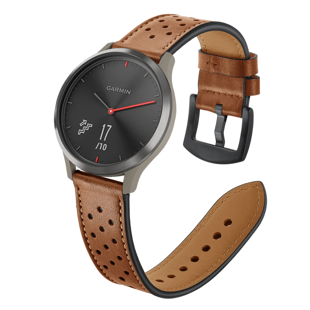 Браслет из натуральной кожи для Garmin Vivoactive 3 ремешка ремешок часов Vivomove HR сменные