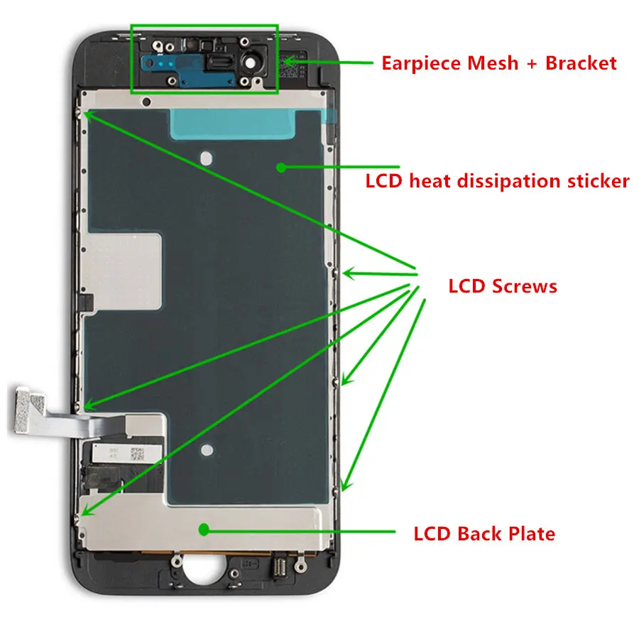 Tianma High Quality Full for iPhone 8 LCD Display Screen Touch Digitizer Assembly with Back Plate 3