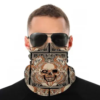 

Polyester Devil Skull Magic Neckerchief Microfiber Men's Scarf Snood For Women Versatility Caps Cycling Elastic snood scrunchie