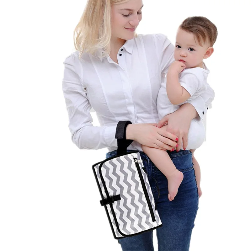 Infant Storgage Bag Diaper Bag Fight a Lot of Supply of Goods Bag Women's New Style Foldable Waterproof Nursing Care Changi