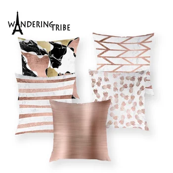 

Nordic Line Pillows Cases Bohemia Marble Geometric Cushion Cover Pineapple Pink Stripe Simple Home Decoration Bed Pillows Case