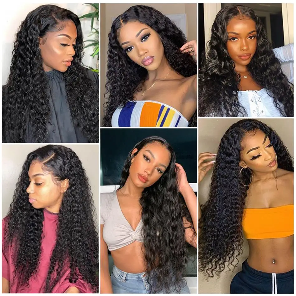 Brazilian Water Wave Hair Bundles Human Hair Extension Human Bundles 1/3/4 PCS Natural Extension Remy Bundle