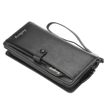 

Vintage Business Men's European and American Wallet Large Capacity Multi-Function Zipper Phone Bag Clutch Bag Men