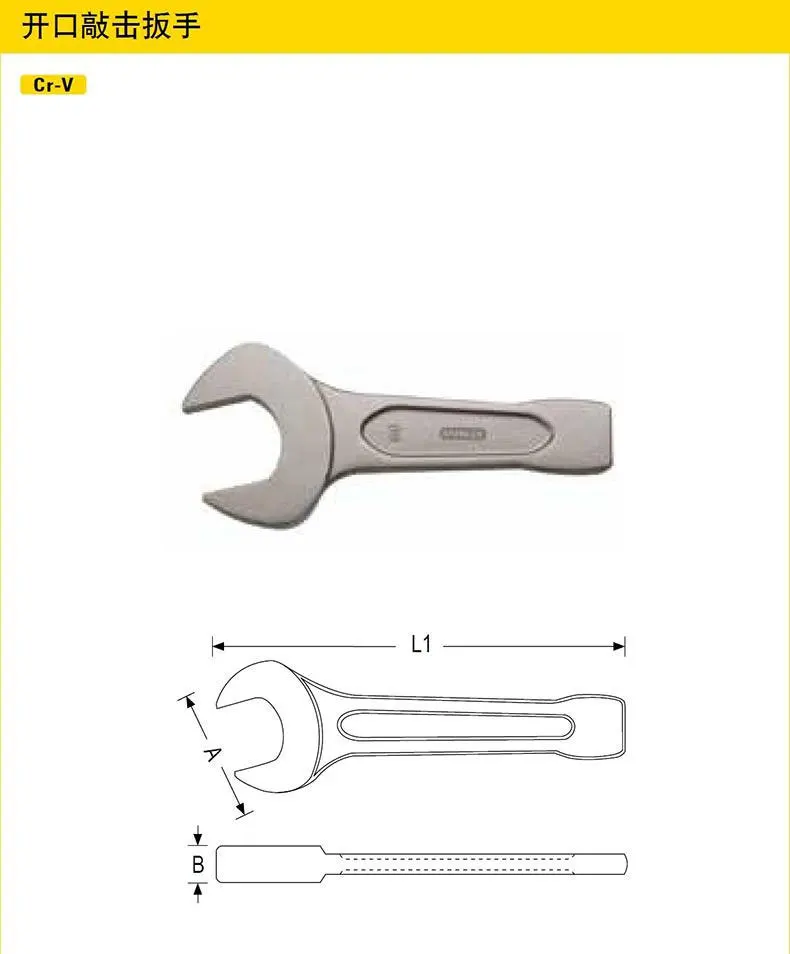 STANLEY Adjustable Pound Wrench Single-head Wrench Durable Stay Wrench 30-105