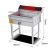 Electric Fryer Fried Chicken Fish Fritters French Fries Fully Automatic Commercial 20L Large Capacity 4800W Stainless Steel 220V 2
