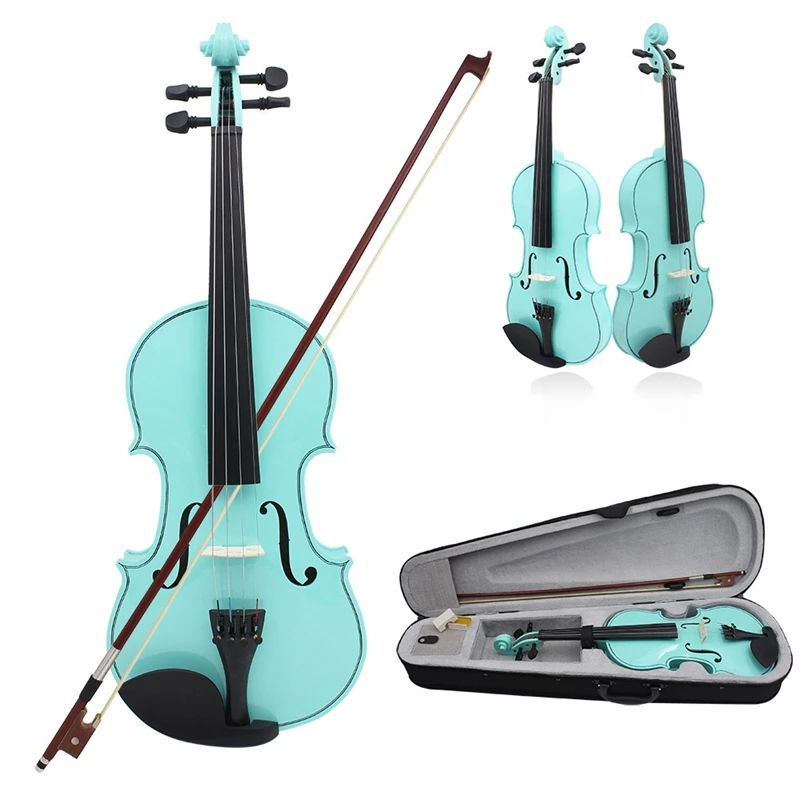 4/4 Full Size Acoustic Violin Fiddle With Case Bow Rosin Violin