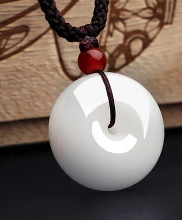 1026+++Xinjiang Kunlun natural white jade sub buckle agate necklace and pendant lovers | Украшения и аксессуары