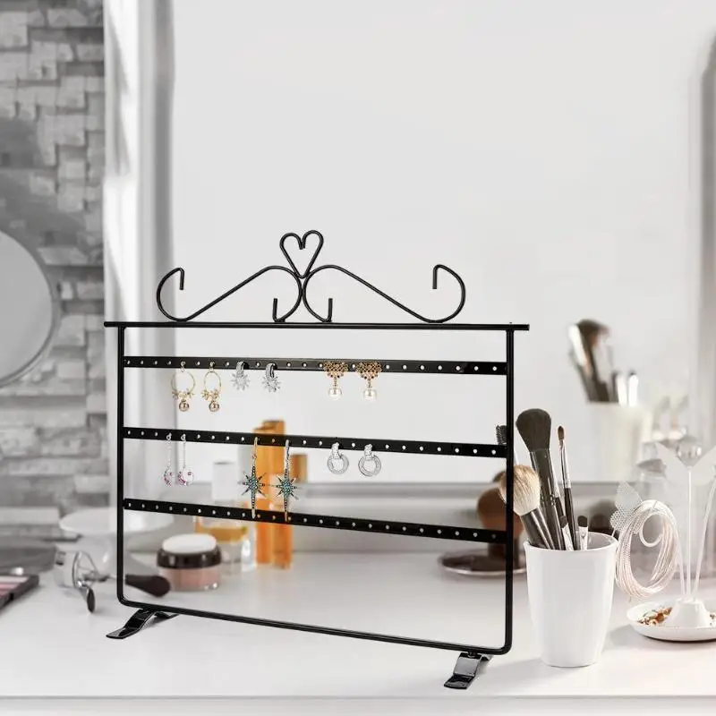  72 Holes Iron Metal Earing/Necklace/Ear Studs Jewelry Display Holder Household/Jewelry Ornament Rac