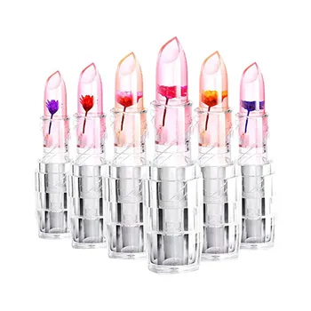 

Chrysanthemum Jelly Flower Lipstick Waterproof Temperature Change Lipsticks Matte Lips Makeup Cosmetics