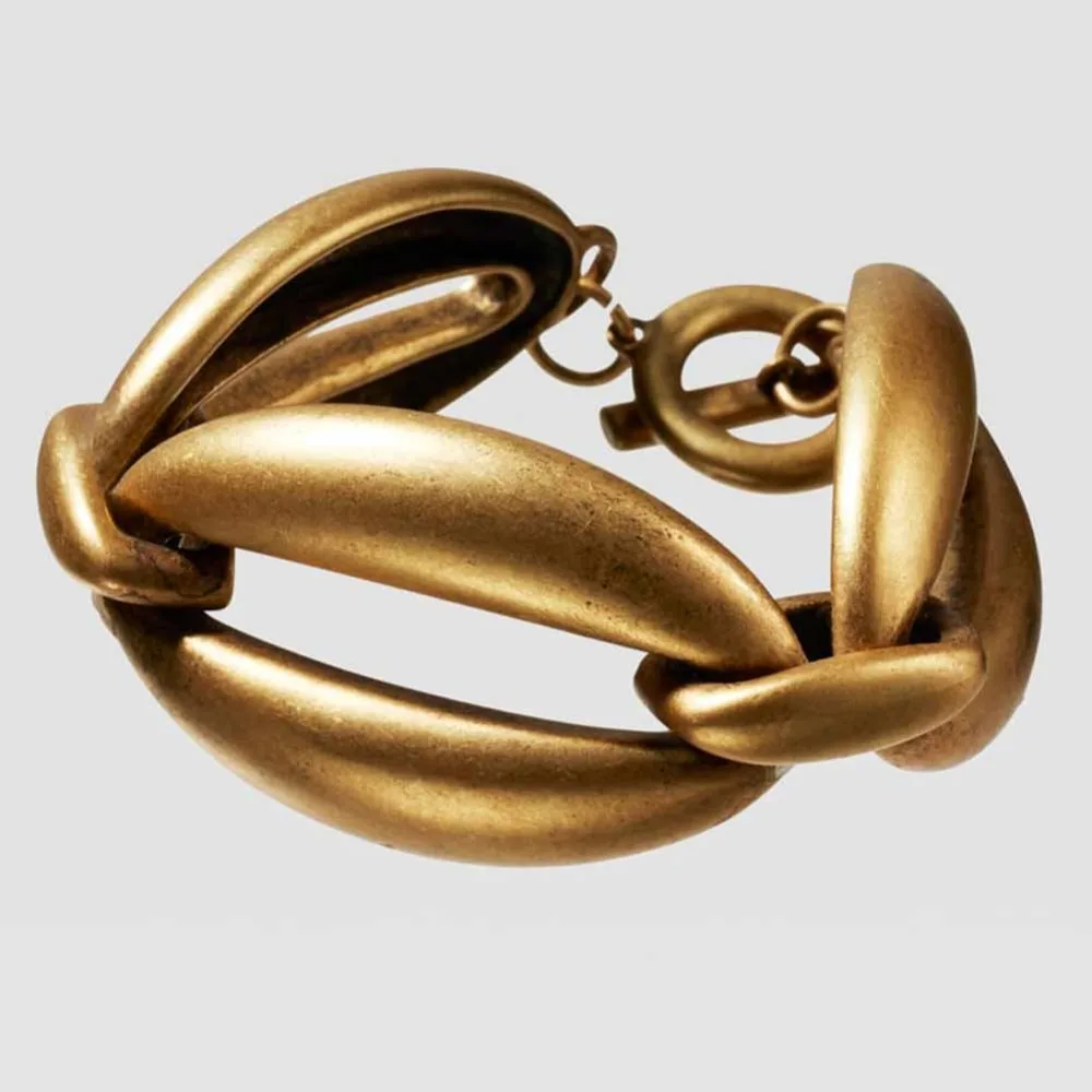 Miwens Za, винтажный браслет с металлическими звеньями для женщин, большой массивный браслет макси, свадебные женские браслеты на запястье, свадебные украшения