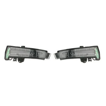 

1Pair Rearview Mirror Cover Turn Signals For Mercedes W212 W204 W221 ABS Plastic
