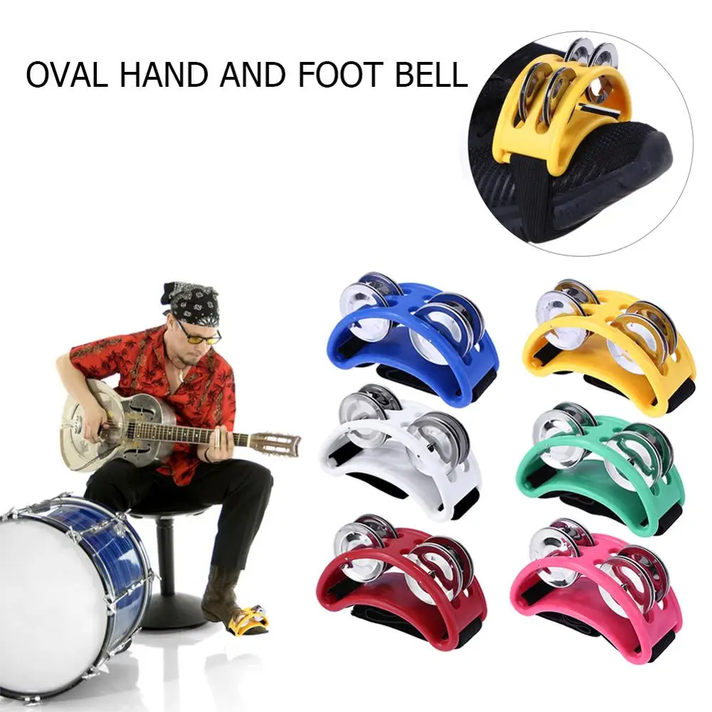 Percussion-Instruments-Accessory Tambourine Drum Cajon-Box Elliptical Hand-Foot Companion