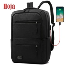 Новинка, 15,6 дюймов, мужской рюкзак для ноутбука, деловой рюкзак, Usb зарядка, рюкзаки для компьютера, для путешествий, большая вместительность, нейлоновая мужская сумка