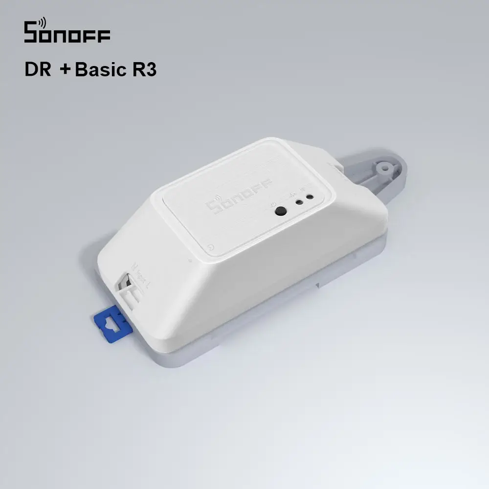 Itead SONOFF DR Din Rail Tray Adjustable Mounted Rail Case Holder Mounted Adjustable For SONOFF Basic RF Dual PowR2 TH10 TH16 4