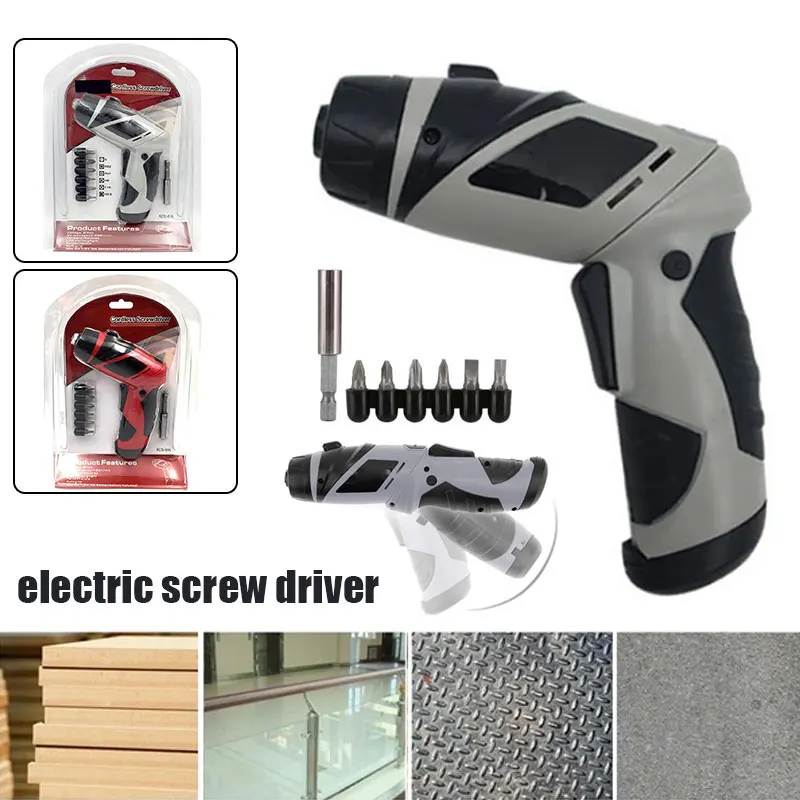 

Electric Screw Driver 180 Rpm ABS Grinding Power Tools Screwdriver 2 Color 6V Cutting LED Polishing Durable Practical