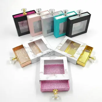 

10pcs False Eyelashes Packaging Box Lash Boxes Fake 3D Mink Lashes Case