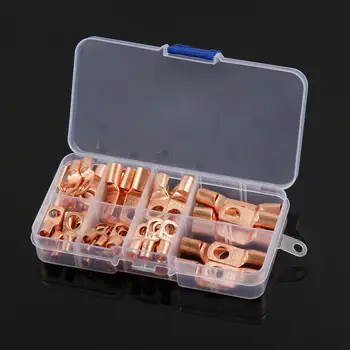 

60Pcs Assorted Car Auto Copper Ring Lug Terminal Wire Bare Cable Crimp Connectors