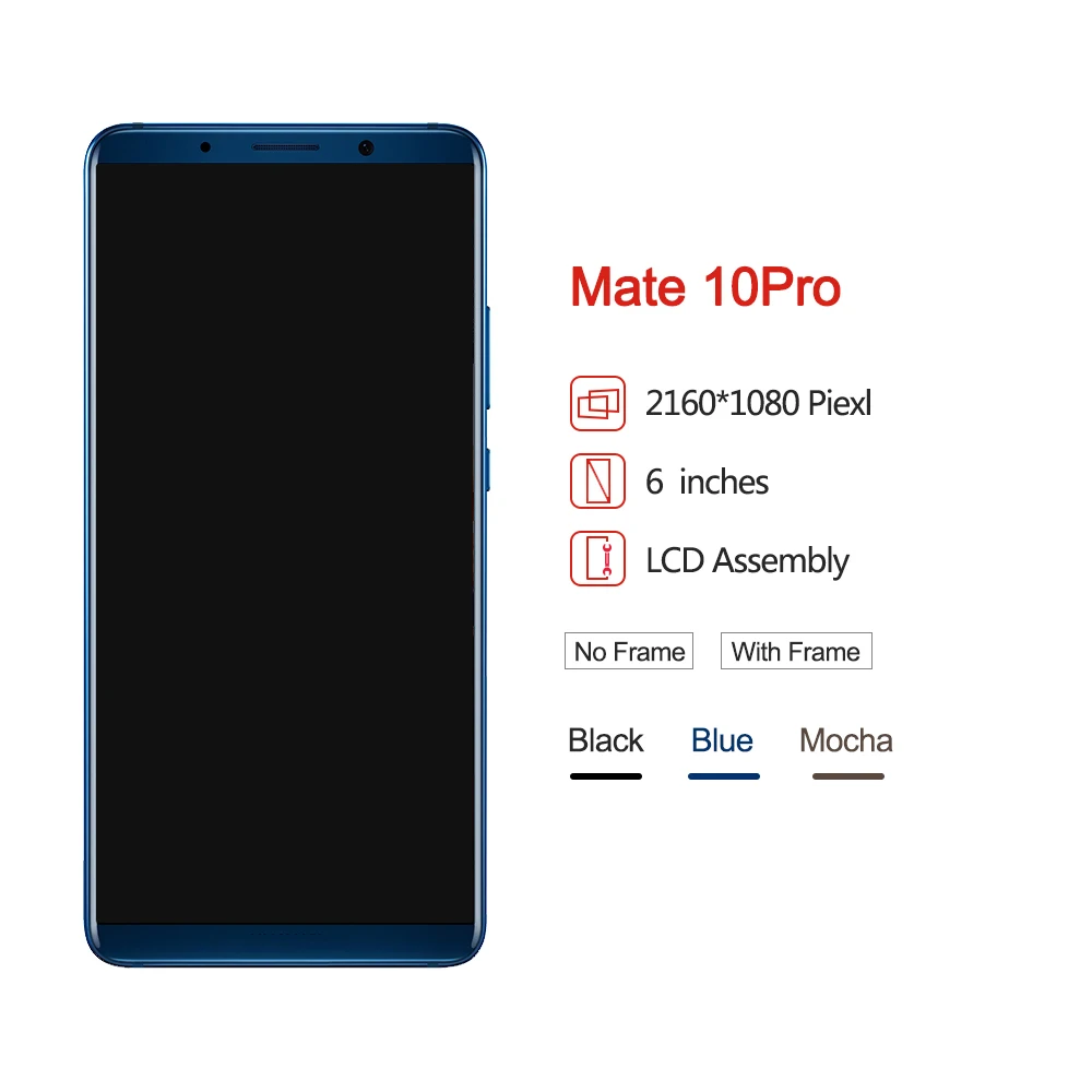 Протестированный OLED экран для 6," huawei mate 10 Pro mate 10 Pro ЖК-дисплей+ сенсорная панель дигитайзер сборка Замена