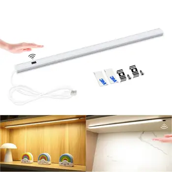 

3W 4W 5W USB Cable Power LED Under Cabinet Light Smart Hand Sweep Motion Sensor LED lamp Colors Dimmable Home Kitchen Wardrobe