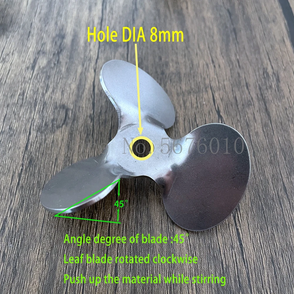 1 stuk roestvrijstalen E-type bladroerder met bladbreedte van 40 mm of 1 stuk roestvrijstalen E-type bladroerder met bladbreedte van 40 mm of