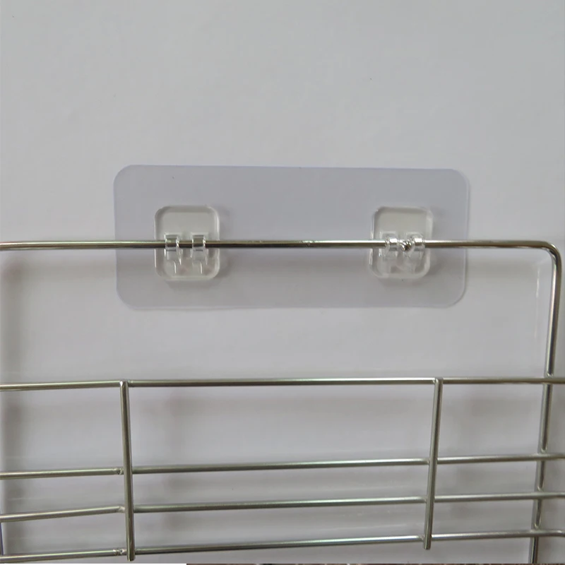 Self Adhesive Hook Wall Mount Hanger Sticker Plastic Waterproof Sticky Anti-slip For Kitchen Bathroom
