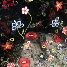 Прозрачная ажурная кружевная расшитая ткань одежда платье кружевные аксессуары свадебная швейная ткань