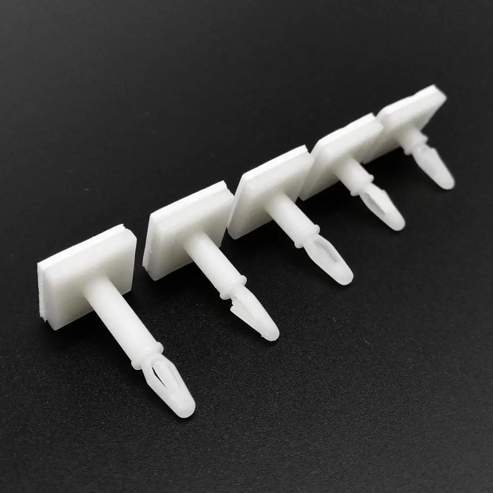 Rivets and Fasteners 50pc Nylon Plastic Standoff Spacer Bolt Stick Adhesive Glue Insert Lock Clip Fixed Support PCB Circuit Board 3mm Hole