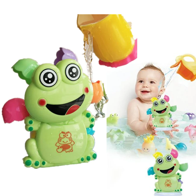 Забавная водяная игра игрушка для ванны Лягушка смеситель душа детские игрушки
