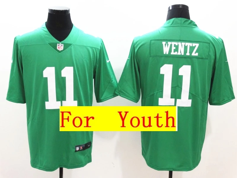 Youth Philadelphia Carson Wentz Brian Dawkins Nick Foles Fletcher Cox Vapor Untouchable Limited Jersey - Цвет: Белый