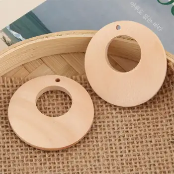 

Factory best price 10pcs 50mm Fashion DIY Women's Wooden for Handmade Earrings Preservation of Nature WB12