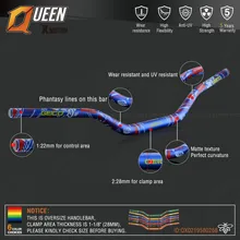 Серая алюминиевая 28 мм 1-1/" Руль для moto rcycle moto MX CR CRF CRM XR YZ YZF WR WRF DR DRX RM РМЗ EX 85 125 200 250 400 650