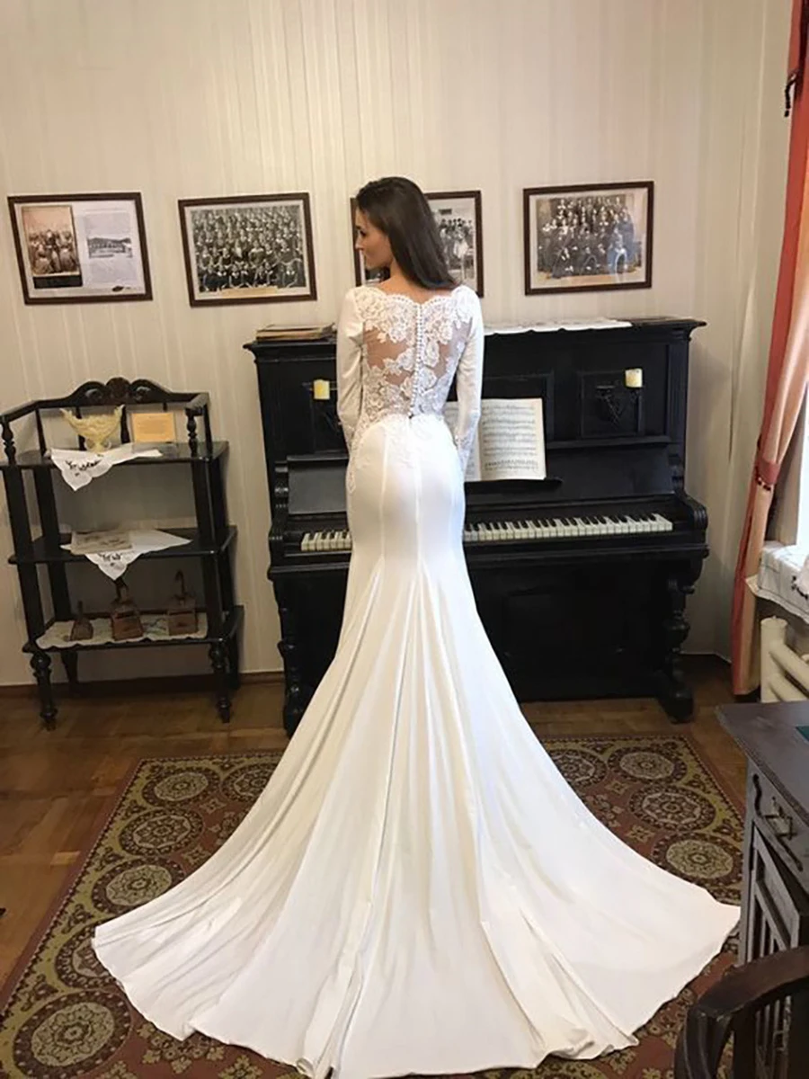 LORIE-Mermaid-wedding-dress-Long-sleeve-Dubai-Wedding-Bride-Dress-Soft-Satin-Wedding-Gowns-Vestido-de (1)