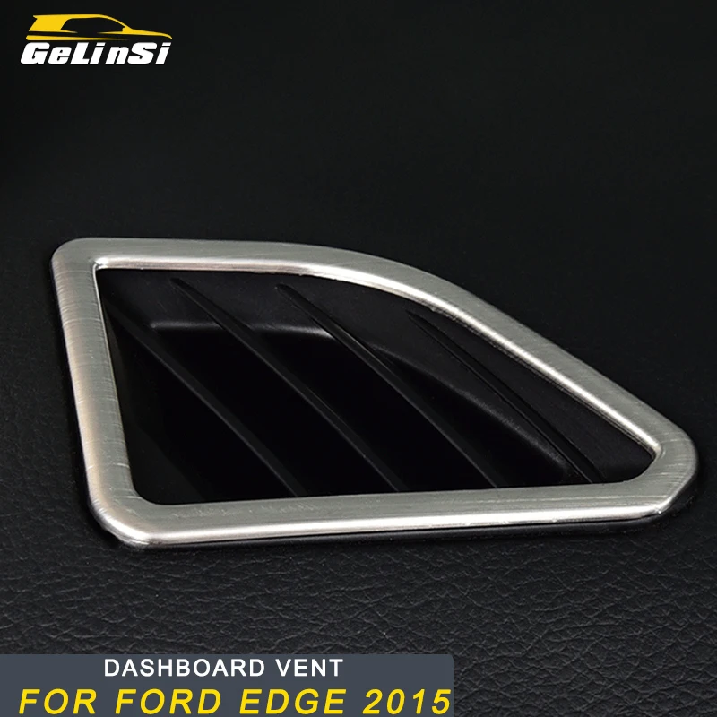 

Gelinsi For Ford Edge 2015 Car Styling Dashboard A/C Air Vent Outlet Panel Cover Trim Frame Sticker Interior Accessories