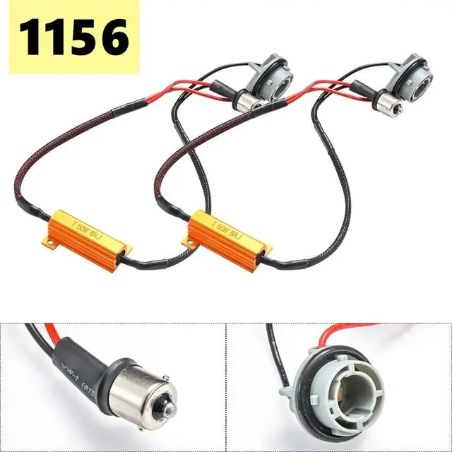 

Автомобильный резистор Canbus BA15S 1156, 2 шт., светодиодный резистор без ошибок нагрузки Предупреждение ждающие аксессуары