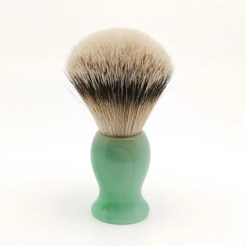 teyo-super-silvertip-badger-hair-shaving-brush-of-emerald-green-pattern-resin-handle-perfect-for-safety-double-edge-razor