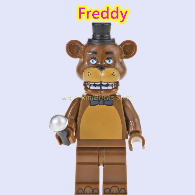 Игра Five Nights at Freddy's Chica Freddy Ryu Bunny Vega Animatronic Dragon Ghast модель строительные блоки игрушки для детей - Цвет: Freddy
