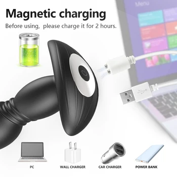 Thrusting Dildo Vibrator Anal Plug Vibrators For Men Prostate Massager Bluetooth APP Control Butt Sex Toy for Men Gays Adult 18 6