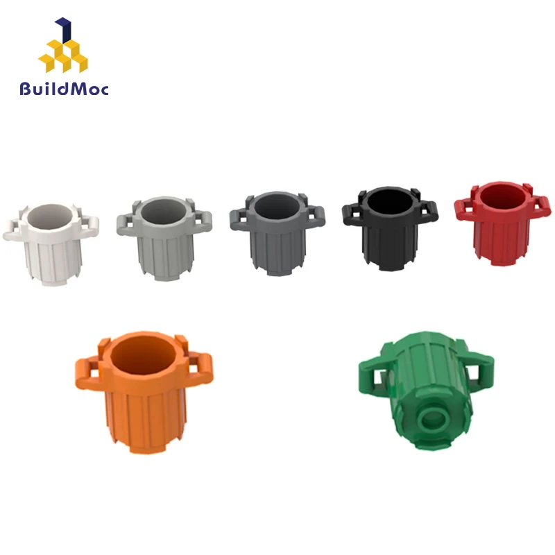 BuildMOC 호환 조립 입자 92926 쓰레기통 빌딩 블록 부품 DIY 전기 교육 C