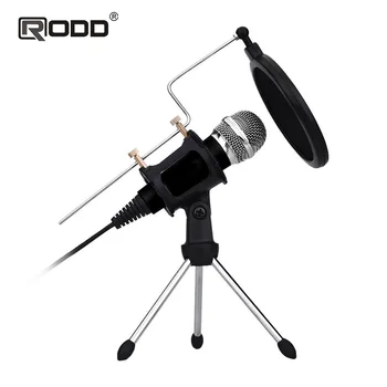 

New 2020 Lefon Condenser Microphone for Computer PC +Stand for Mobile Phone Android 3.5mm Jack microfone Karaoke mic Record