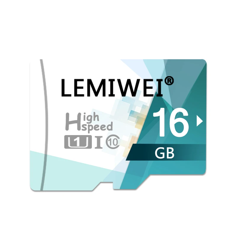 Флеш-карта памяти TF 64 ГБ, 32 ГБ, 16 ГБ, 8 ГБ, высокоскоростная флеш-карта LEMIWEI, UHS-I, класс 10, TF карта, совместимая со смартфоном - Емкость: 16GB