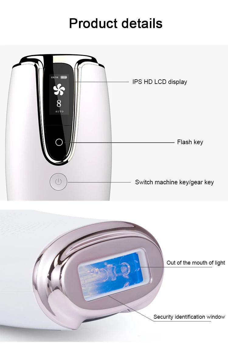 Laser Hair Removal Device Private Parts Shaver IPL Photon Skin Rejuvenation Hair Removal Device Beauty Instrument Depilador