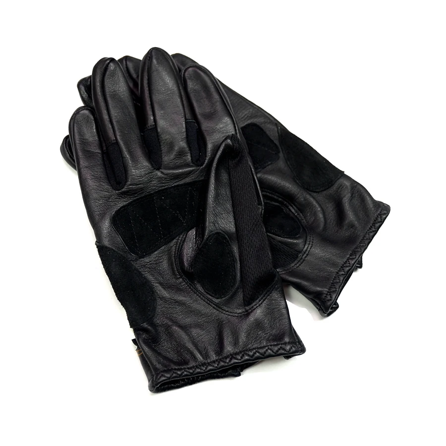 Stripe  vintage leather Glove 4
