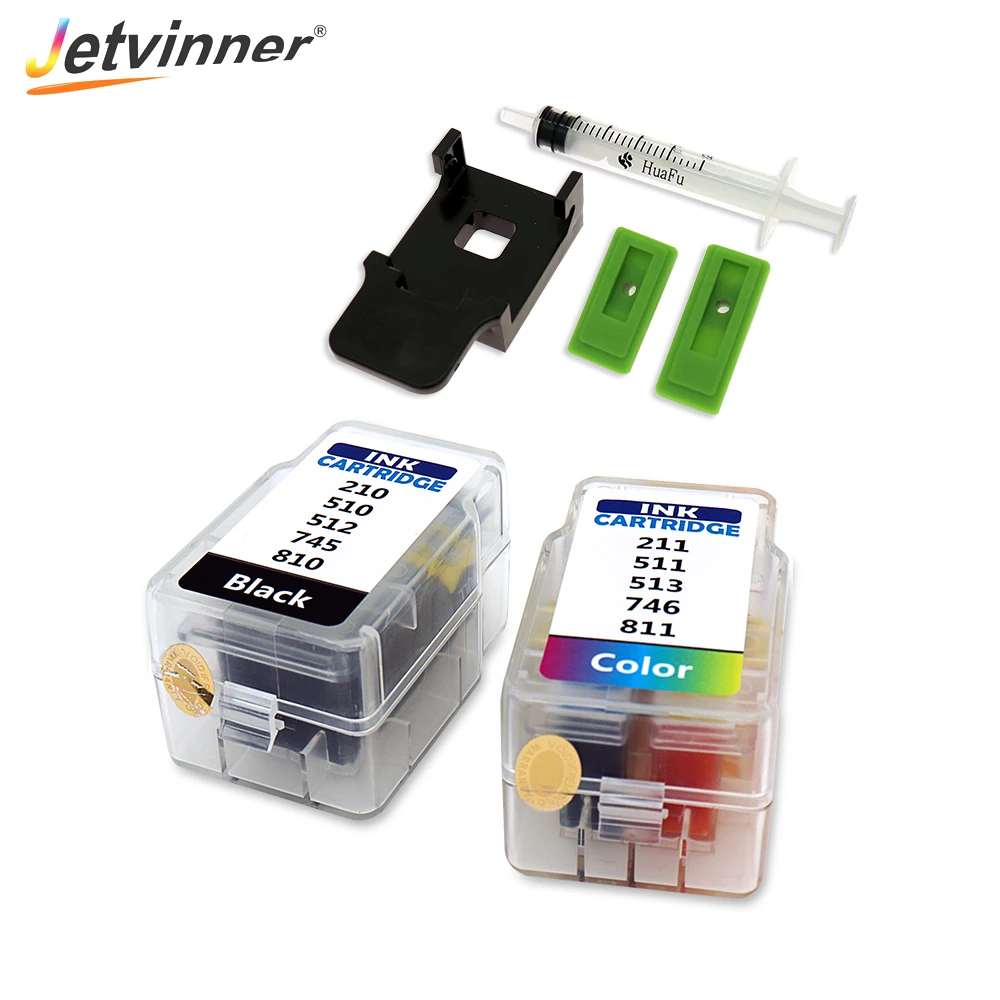Умный чернильный картридж Jetvinner для Canon PG810 CL 811 210 211 510 511 512 513 745 746 145 146 245 246