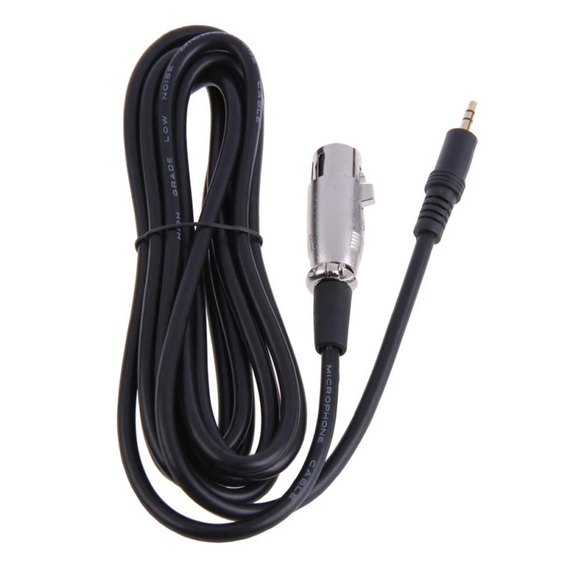 1,5/3/5 м XLR булавки для правый угол 1/8 XLR3F 3 правой кнопкой мыши УГОЛ 3,5 мм ТРС для съёмок цифрового видео в качестве Камера/Микрофон mic