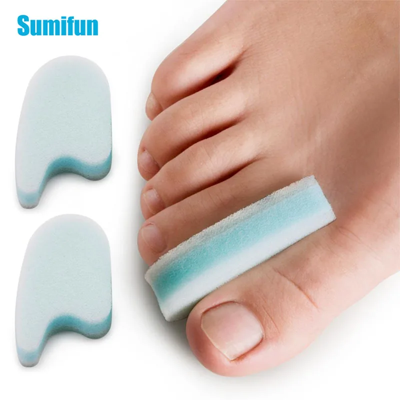 4pcs Foam Sponge Toe Separator 3 Layer Toe Spacers for Align Toes And Prevent Corns And Hammer Toe Relief Foot Care Tool D2329 keyboard wrist rest pad soft memory foam hand rest support comfortable ergonomic design support anti slip rubber base easy typing gaming mice wrist pain relief for office computer laptop