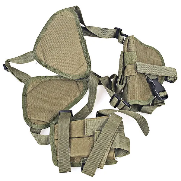 Tactical Pistol Shoulder Nylon Holster Concealed Carry Holsters Army Airsoft Pistol Case Right Hand Holster Pouch - Цвет: Green